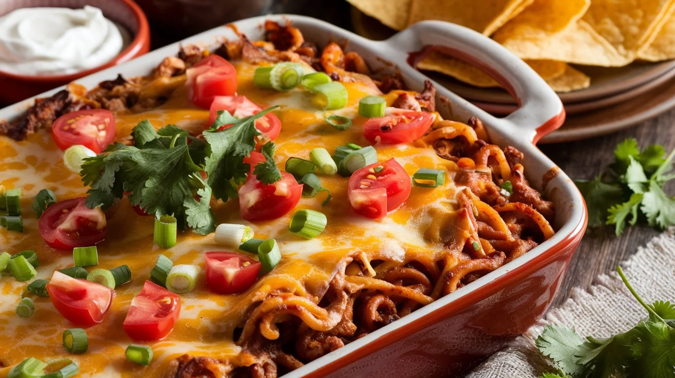 Taco Spaghetti Bake