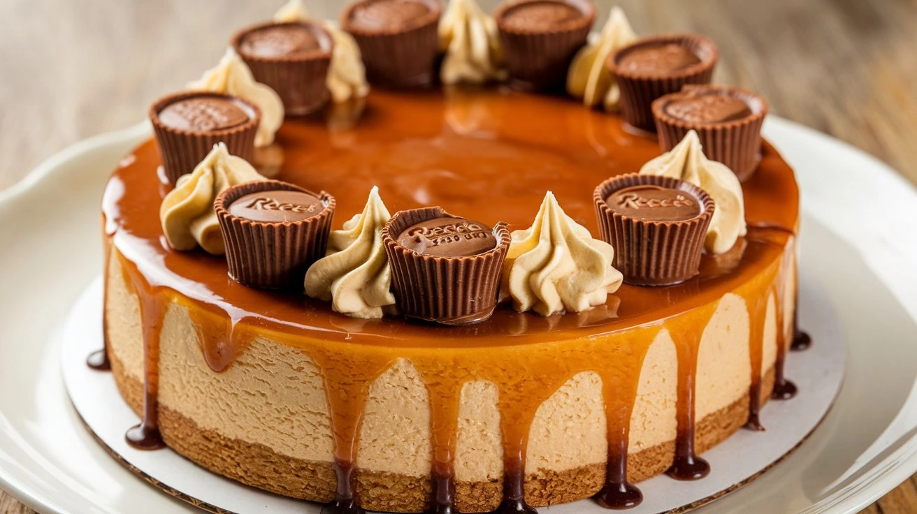 Decadent Caramel Cheesecake Reese's