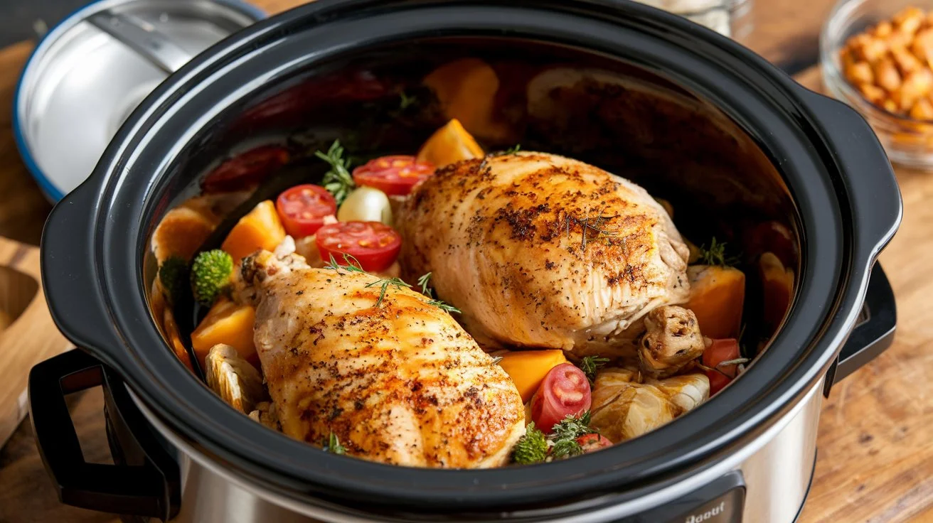 Frozen Chicken Slow Cooker