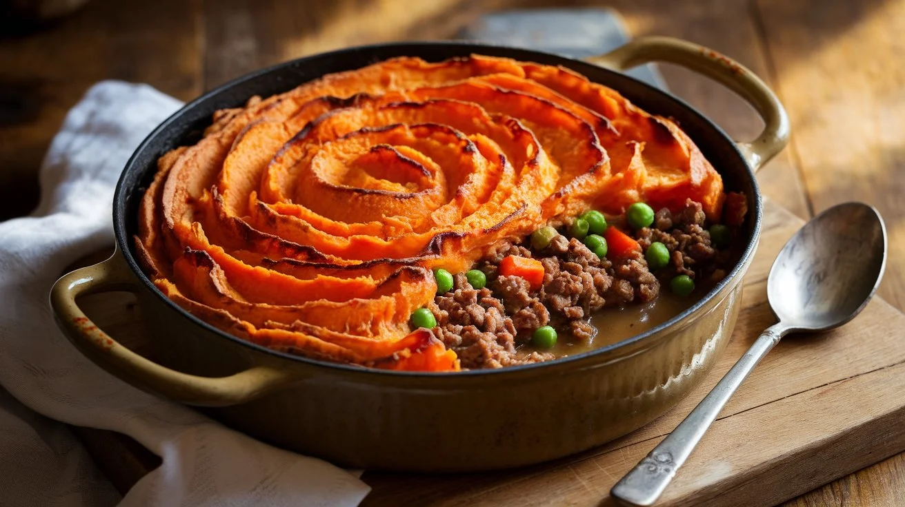 what to make with ground beef and sweet potatoes