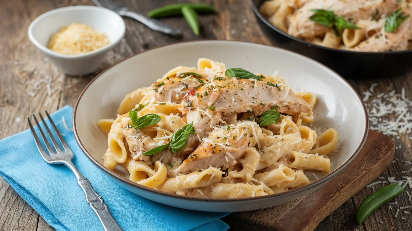 Garlic Parmesan Chicken Pasta