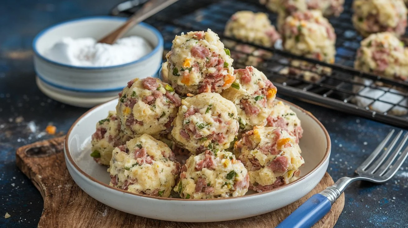 sausage balls with cheddar bay biscuit mix